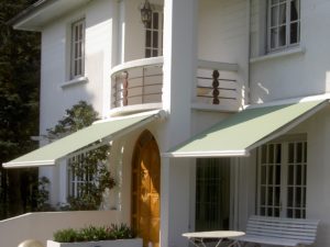 awnings providing shade