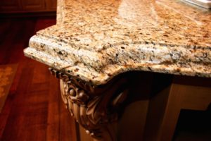 granite countertop with bullnose edges