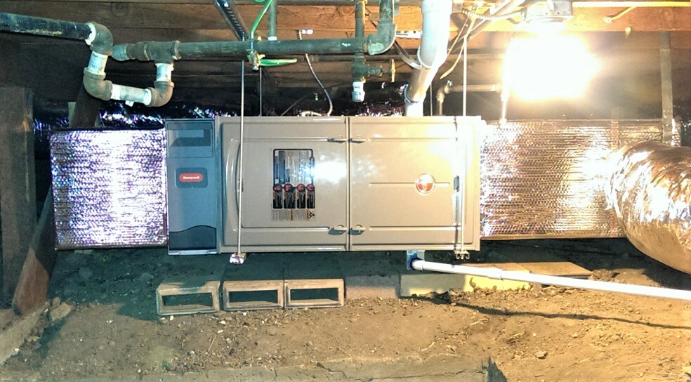 hvac system installation with air purification system