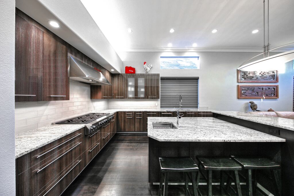 new remodeled kitchen with countertops